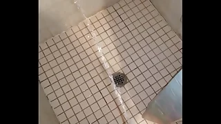 Pee&comma; hard&comma; dick&comma; blue-eyed shower&comma; horny